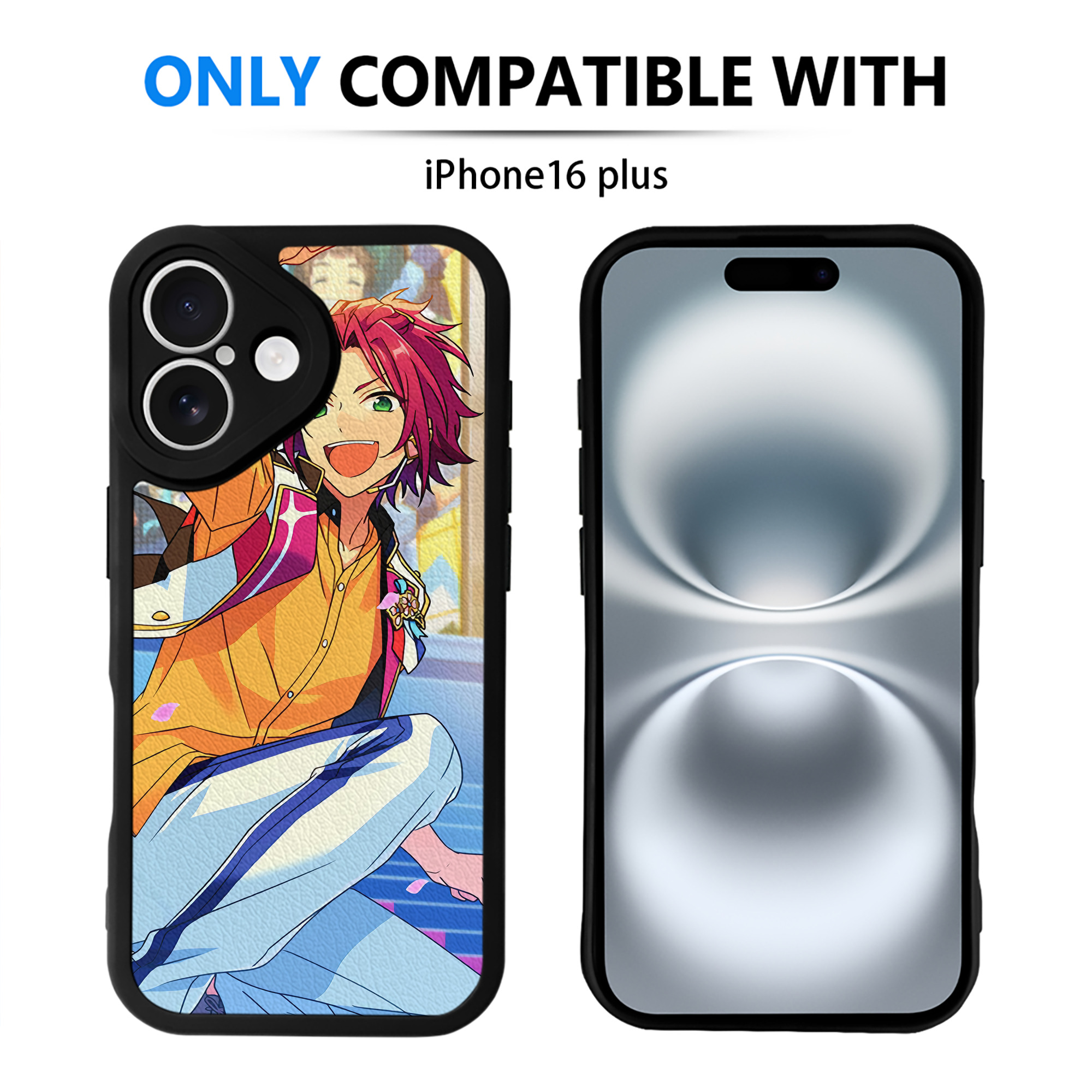 （画像用） あんさんぶるスターズ! Ensemble Stars 【iPhone 16シリーズ対応】シリコンスマホケース（レザー調） 材質：シリコン